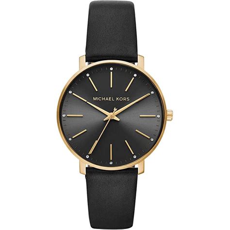 montre michael kors femme cadran noir|Michael Kors watch for female.